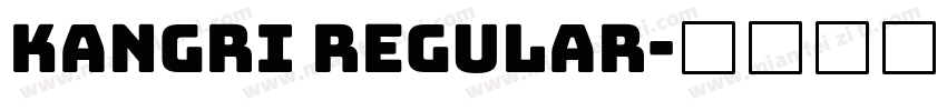 Kangri Regular字体转换